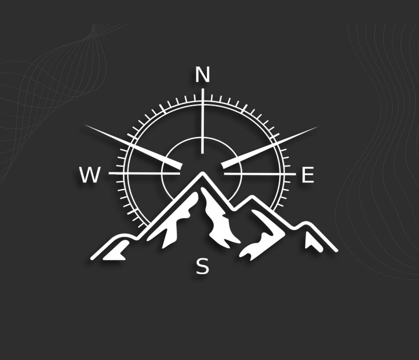 Stickers BOUSSOLE MONTAGNE