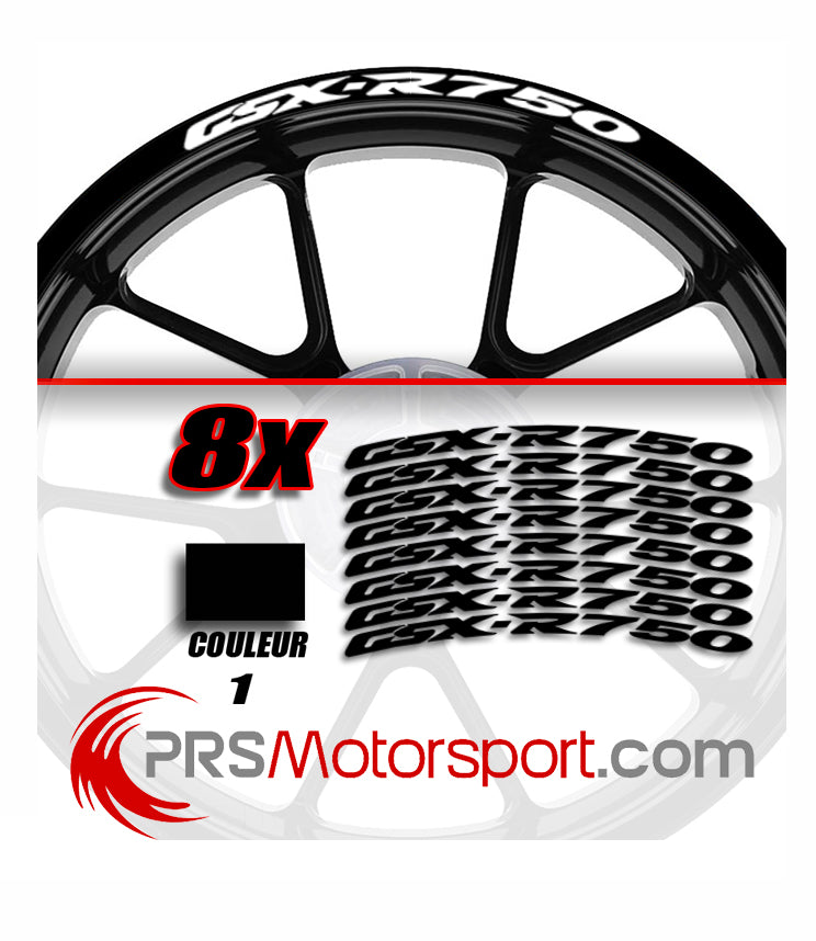 Stickers bord de jante SUZUKI GSX-R 750