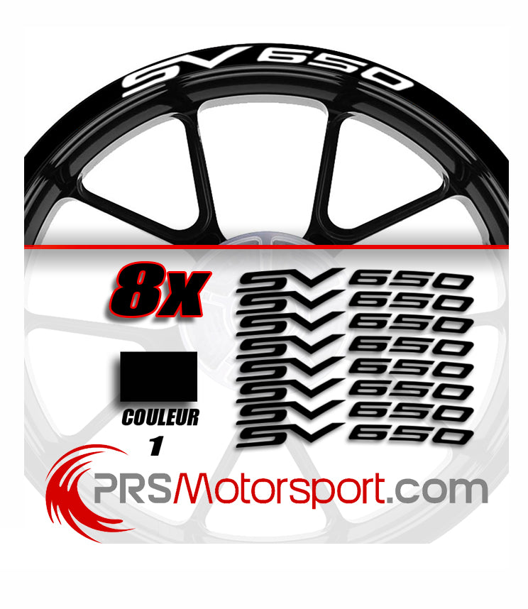 Stickers bord de jante SUZUKI SV650 2