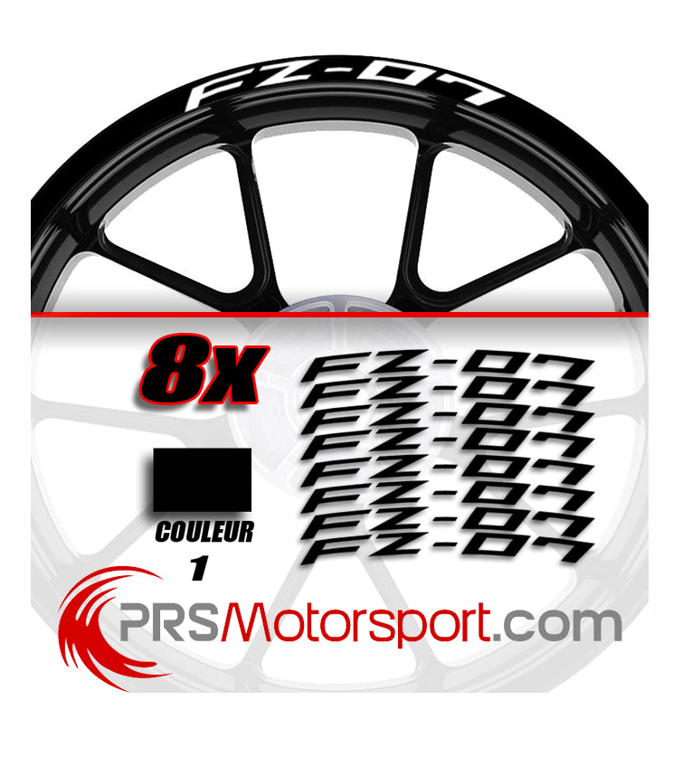 Stickers bord de jante YAMAHA FZ-07