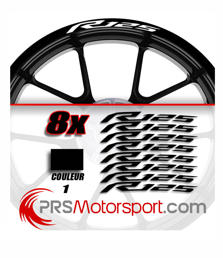 Stickers bord de jante YAMAHA R125