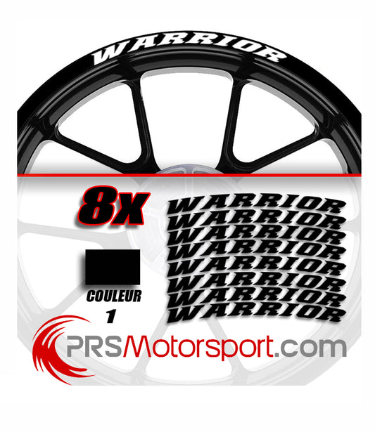 Stickers bord de jante YAMAHA WARRIOR