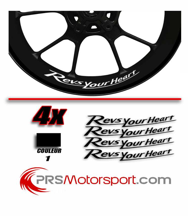 Stickers Intérieur jante YAMAHA REVS YOUR HEART