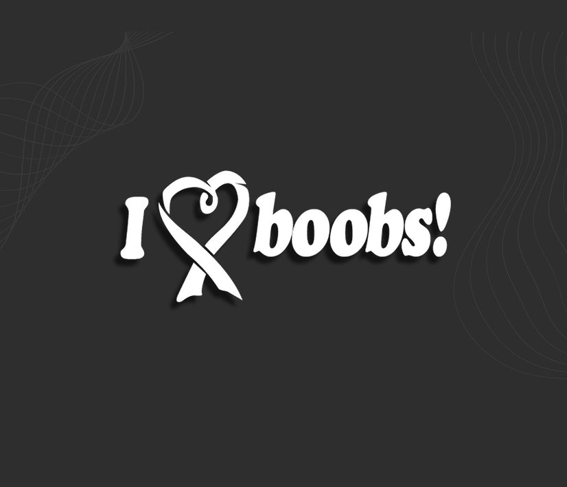 Stickers I LOVE BOOBS