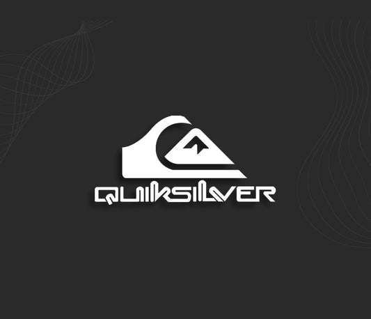 autocollant voiture peugeot Quiksilver, logo décalcomanie carrosserie origine.
