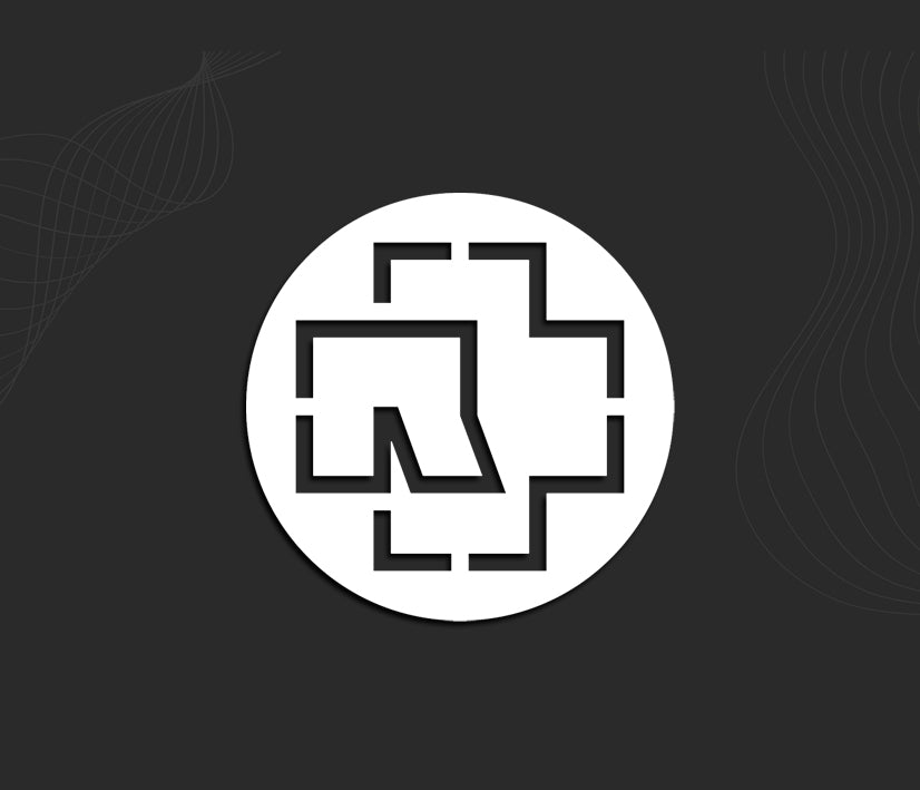 Stickers logo RAMMSTEIN, autocollant.