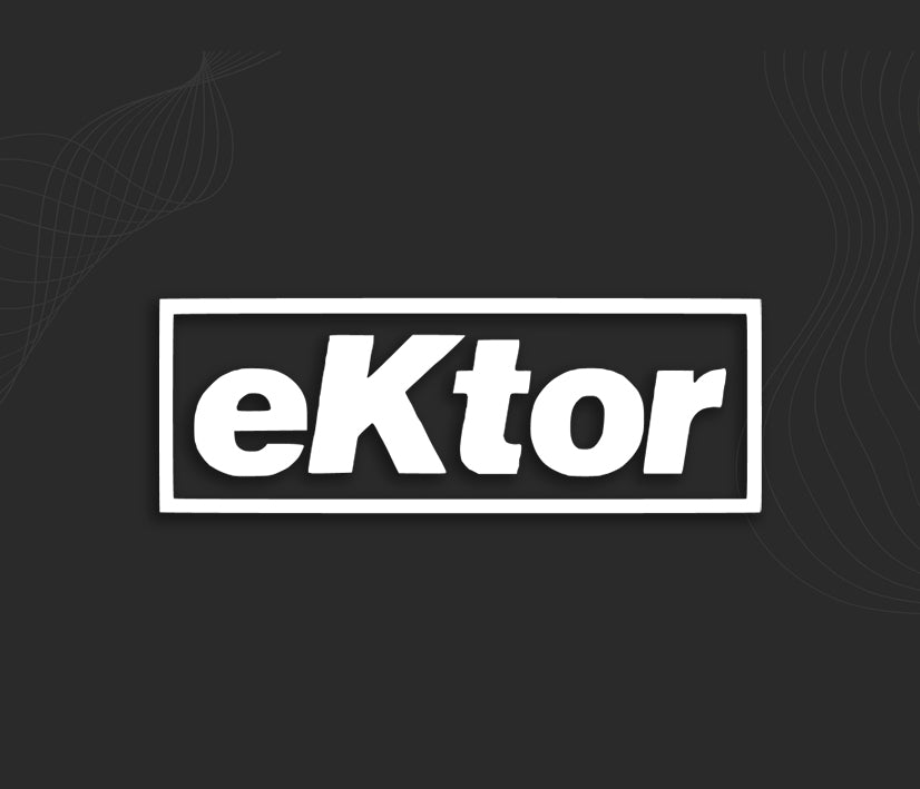 Autocollant EKTOR marque sponsors auto, stickers carrosserie voiture.