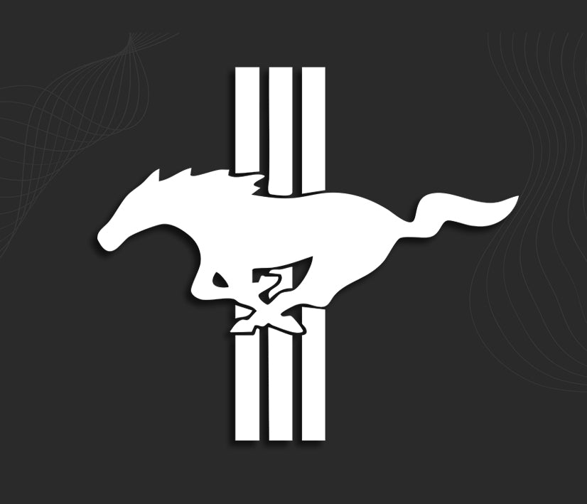 Stickers logo FORD MUSTANG autocollant cheval voiture.