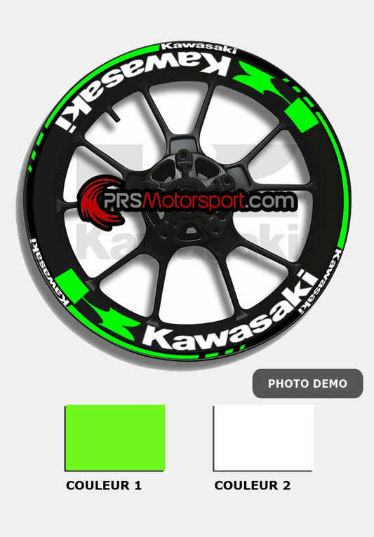 liseret jante moto kawasaki. Autocollant moto kawasaki.