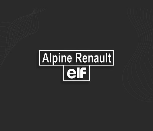 autocollant Alpine Renault ELF, décalcomanie carrosserie voiture Renault.