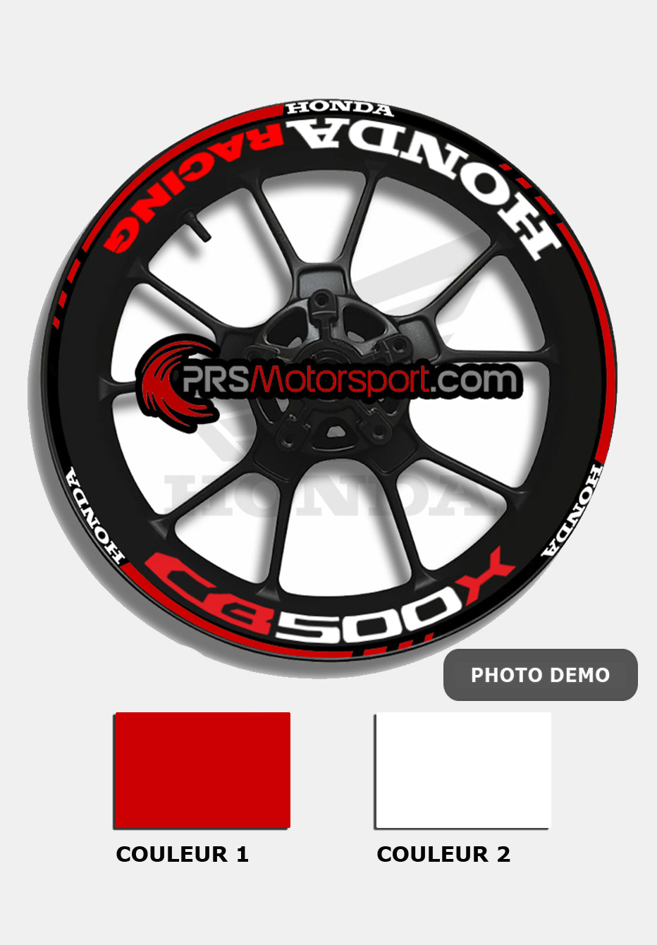 stickers de jante honda. Autocollant moto honda cb500x.
