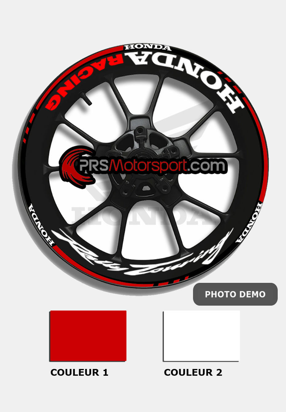 liseret jante moto honda racing. Stickers honda.