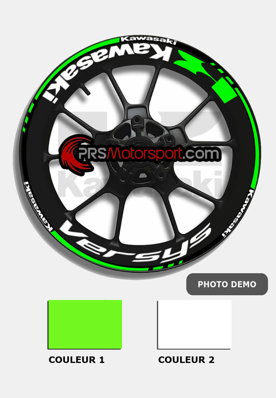 liseret de jante kawasaki versys. Autocollant moto.