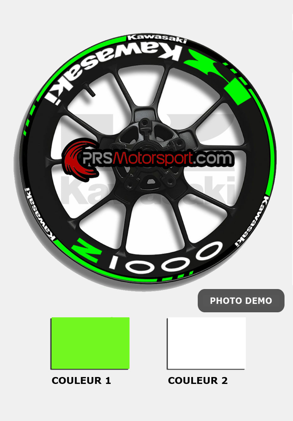 liseret jante moto kawasaki. stickers moto kawasaki z1000