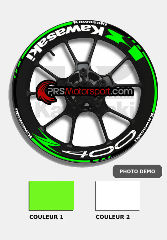 liseret de jante kawasaki. Stickers moto Z400.