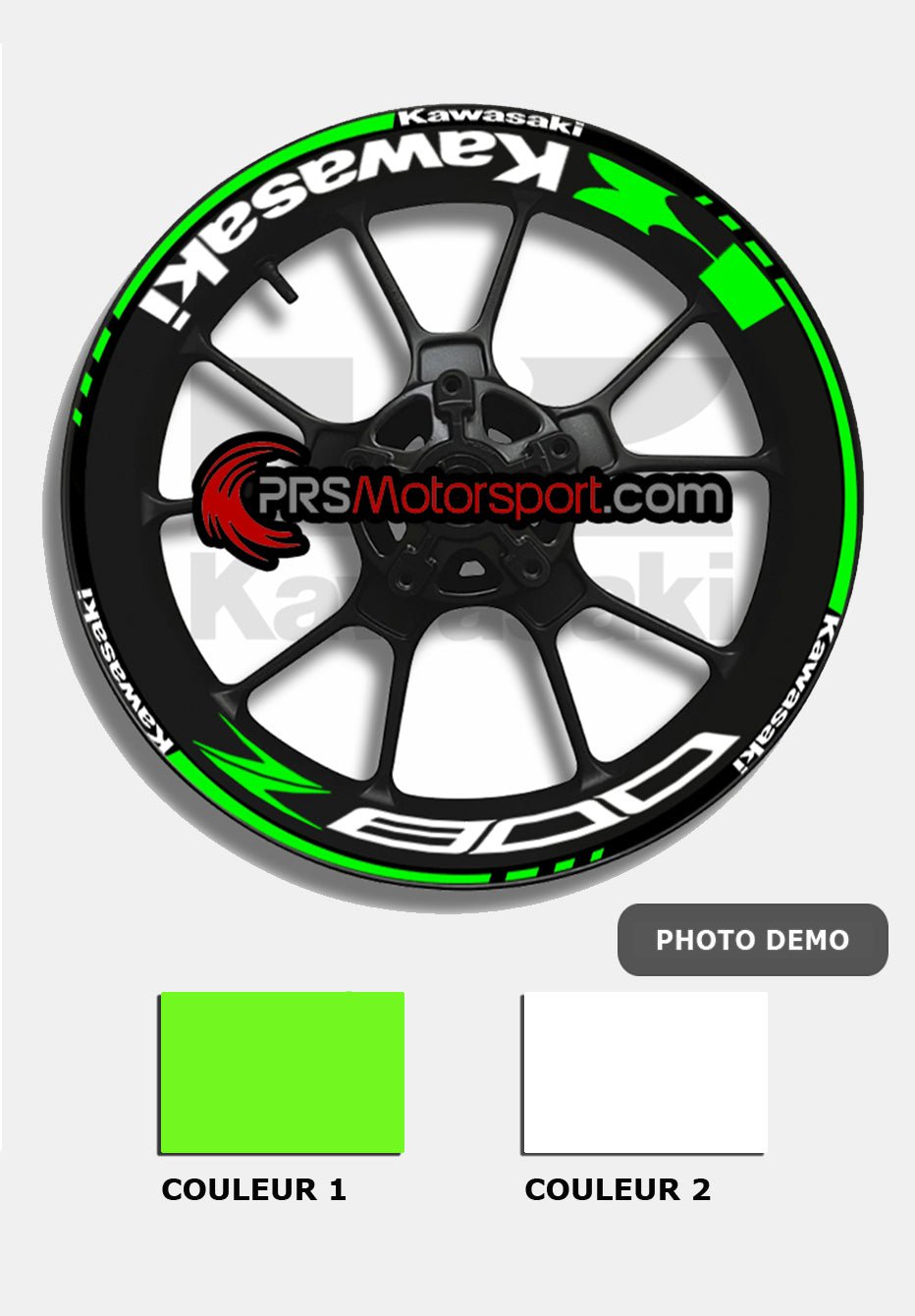 liseret de jante moto kawasaki. Autocollant moto kawasaki Z800.