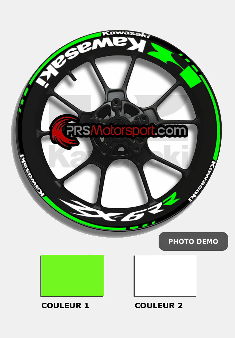liseret jante moto kawasaki ninja. Autocollant moto zx-6RR