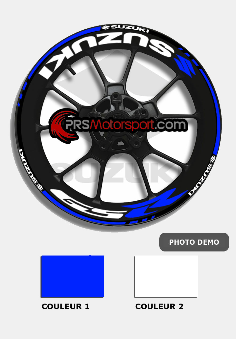 liseret de jante suzuki. autocollant moto suzuki gsr.