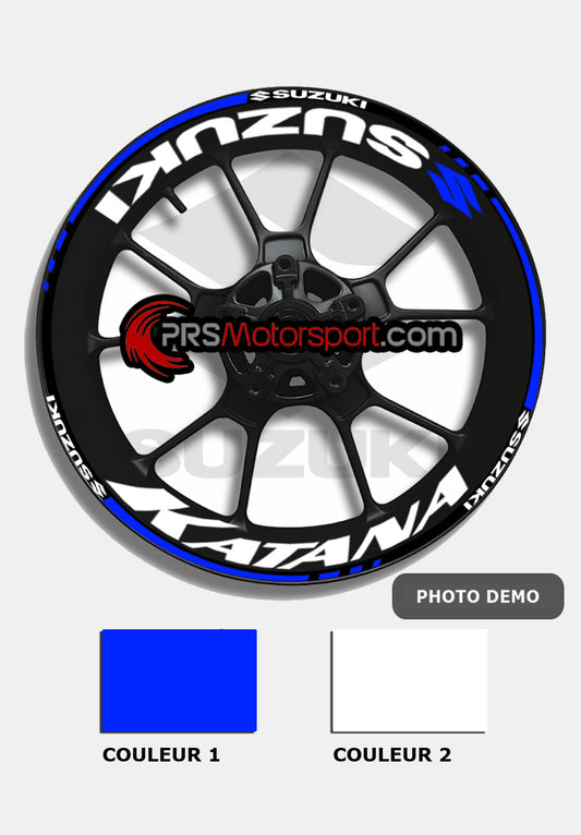 liseret jante moto suzuki. Autocollant moto suzuki katana.