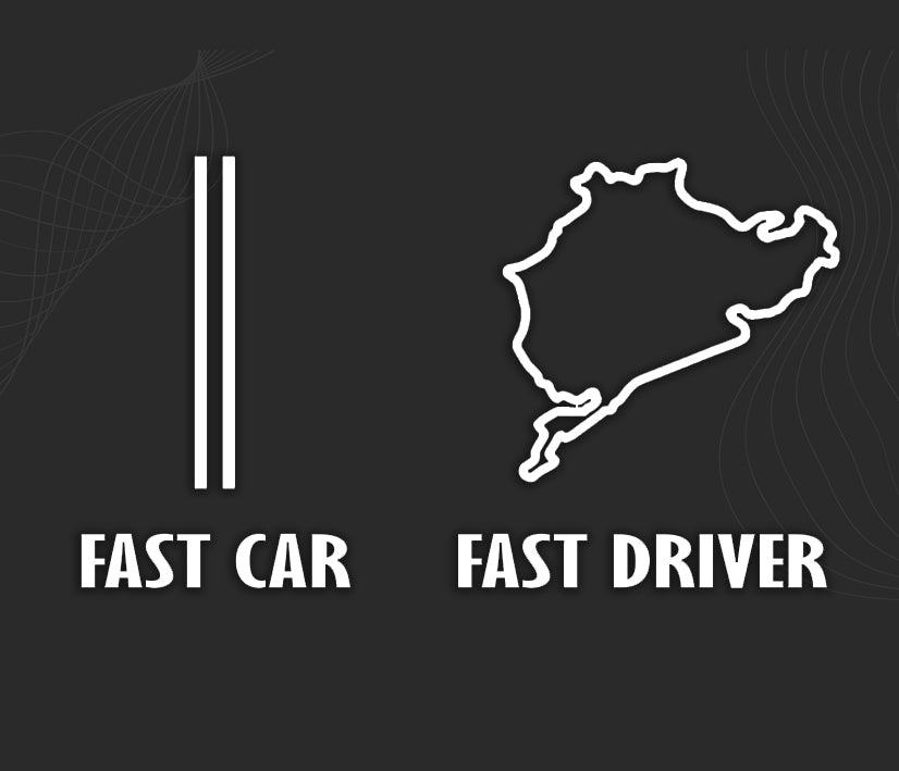 Stickers FAST CAR FAST DRIVER