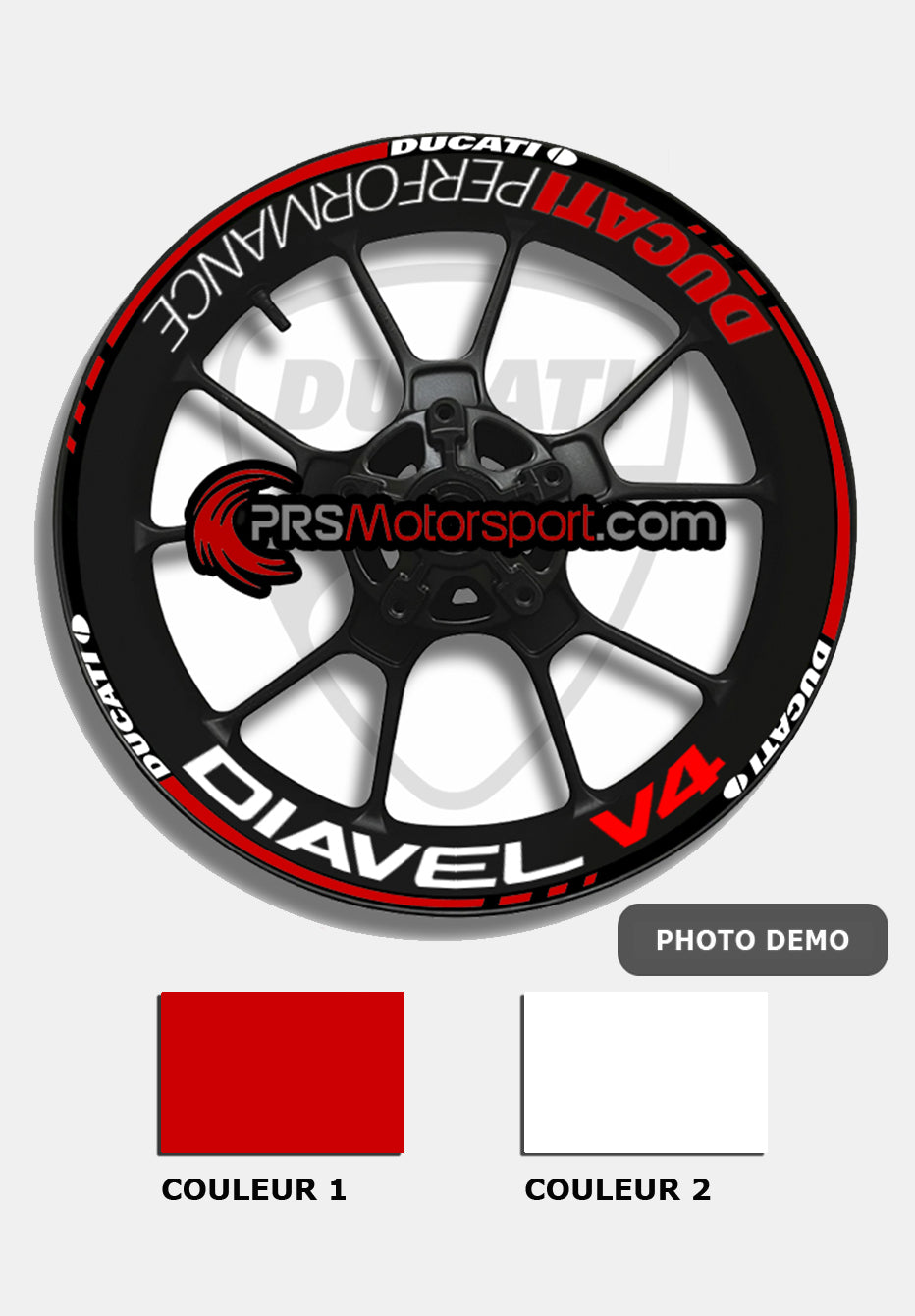 liserets jante ducati diavel. Stickers moto ducati diavel V4.