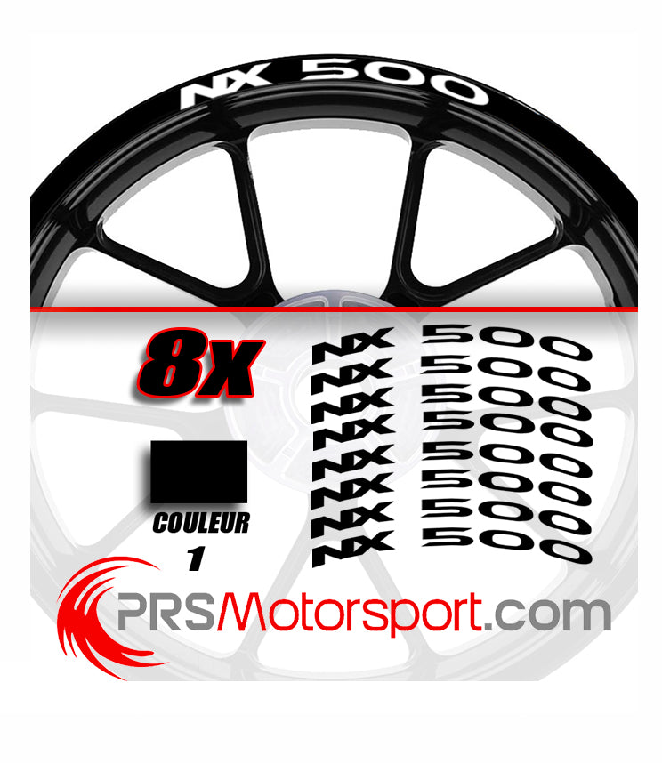 autocollant jante moto honda nx 500 stickers.
