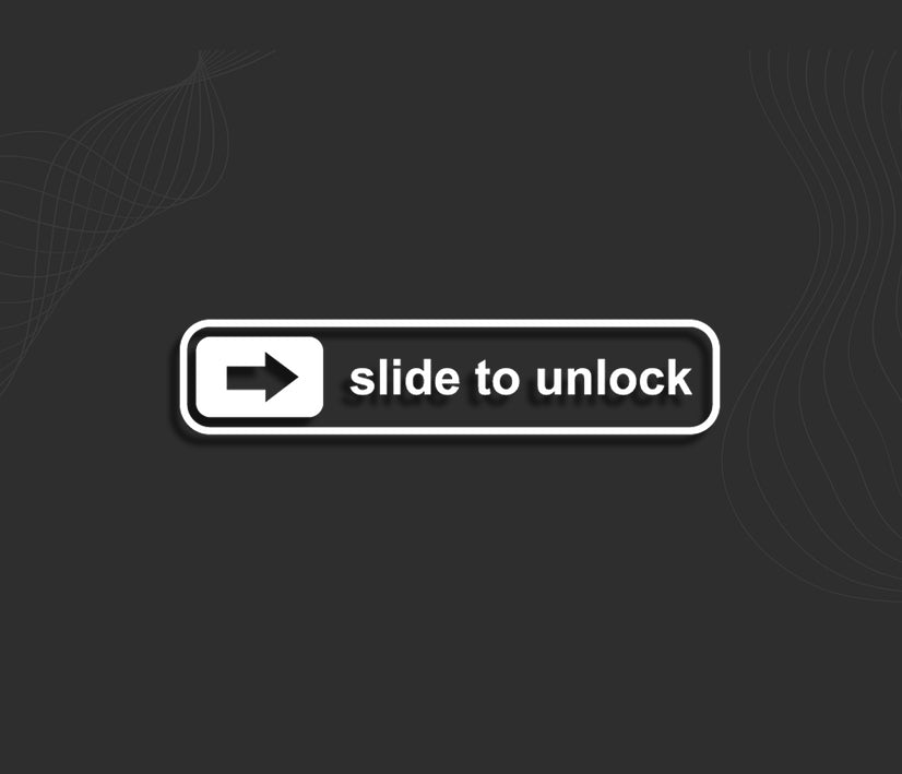 Stickers SLIDE TO UNLOCK