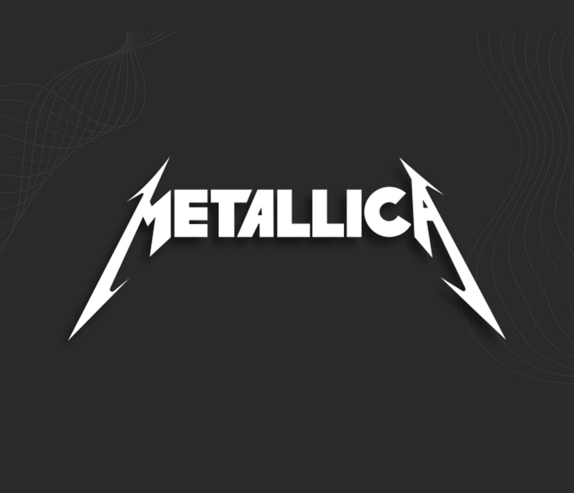 autocollant mettalica, groupe musique decal.