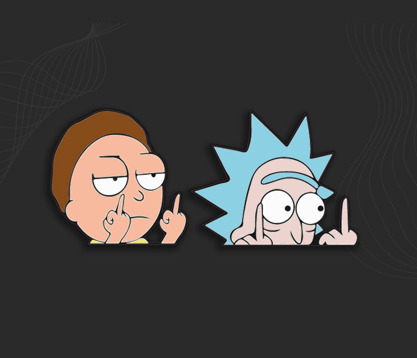 Autocollant RICK & MORTY FUCK U