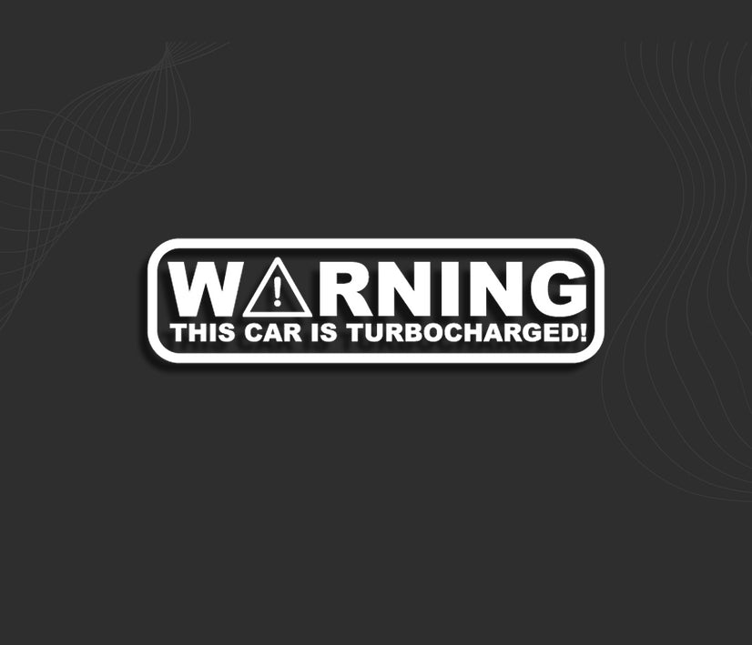 Stickers WARNING TURBO