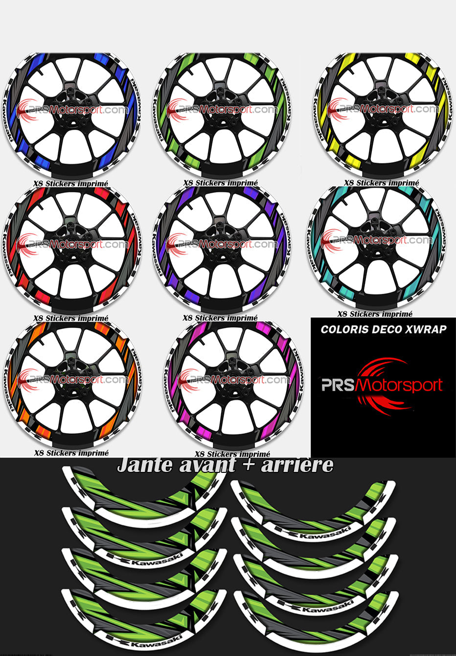 stickers jante moto kawasaki.