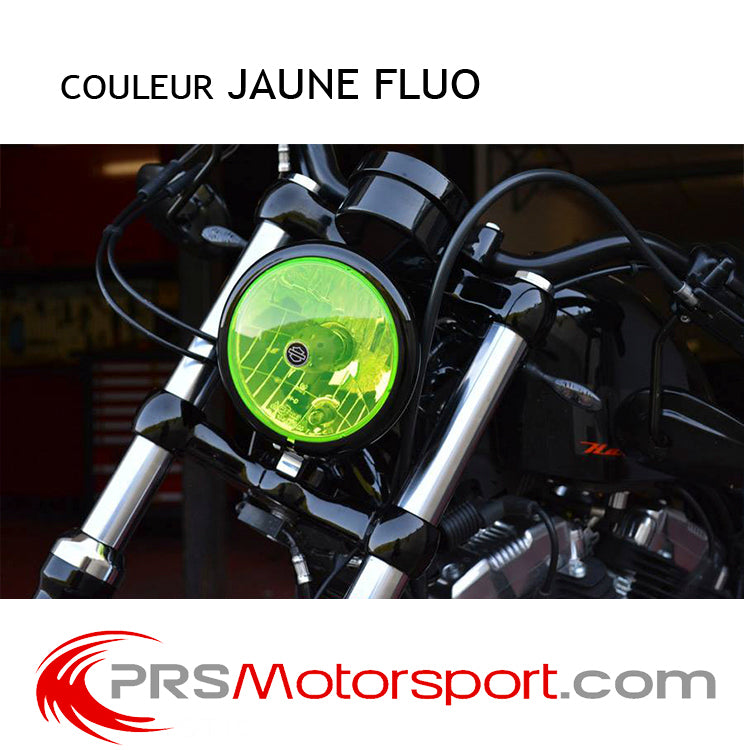 film pour phare jaune fluo, vinyle adhésif special optique.