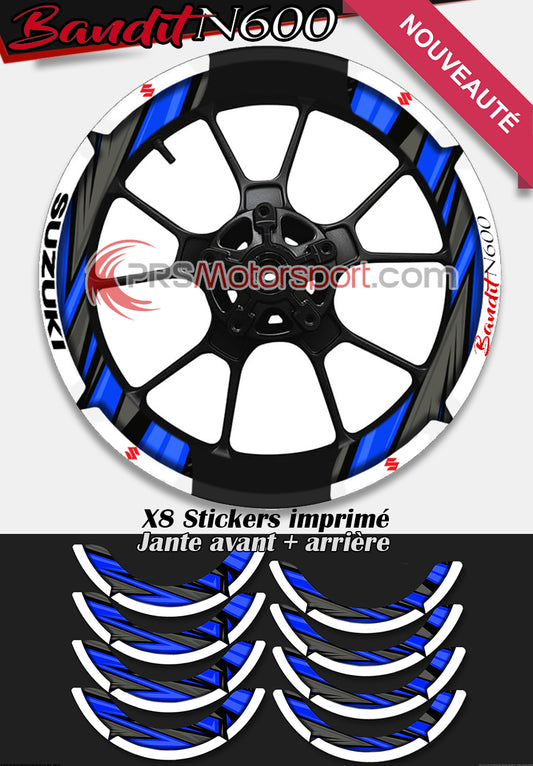 kit déco jante autocollant moto suzuki Bandit.