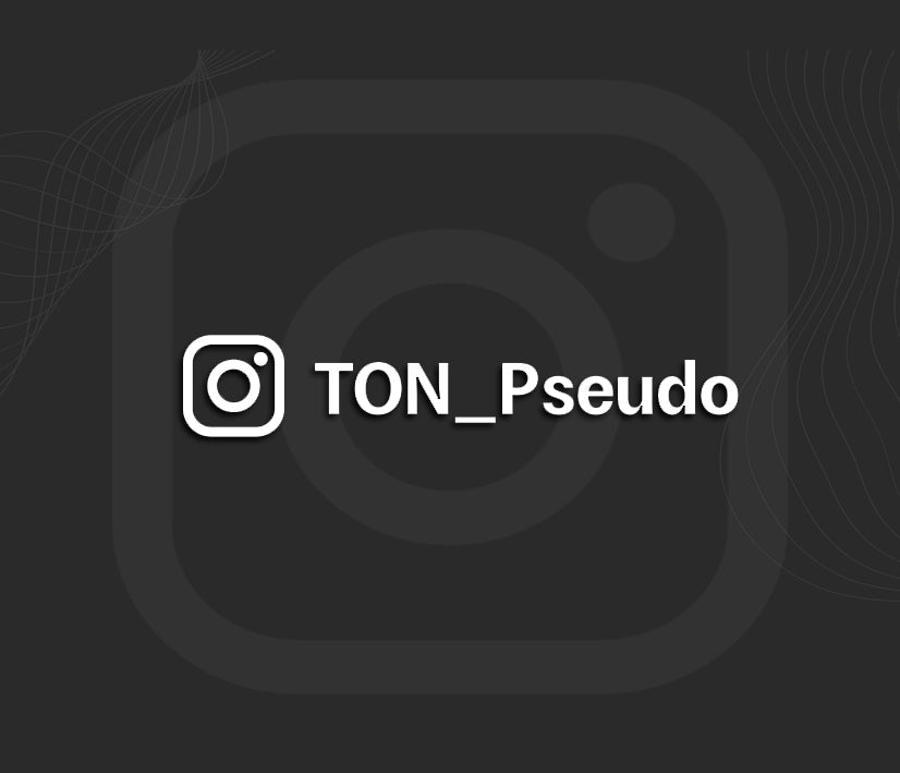 Autocollant instagram personnalisé. Stickers réseaux sociaux.