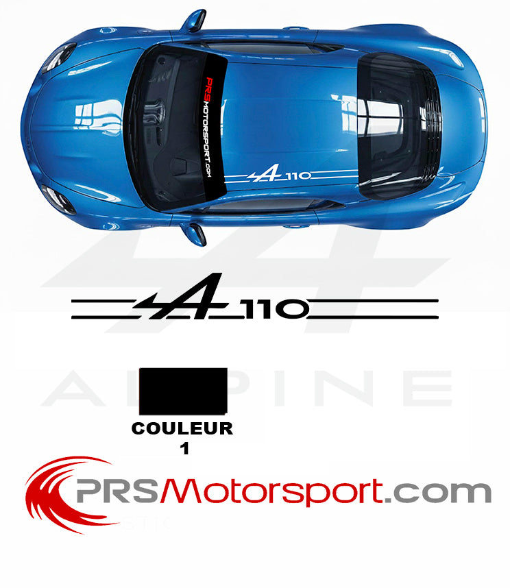 autocollant pour le toit Alpine A110 stickers.