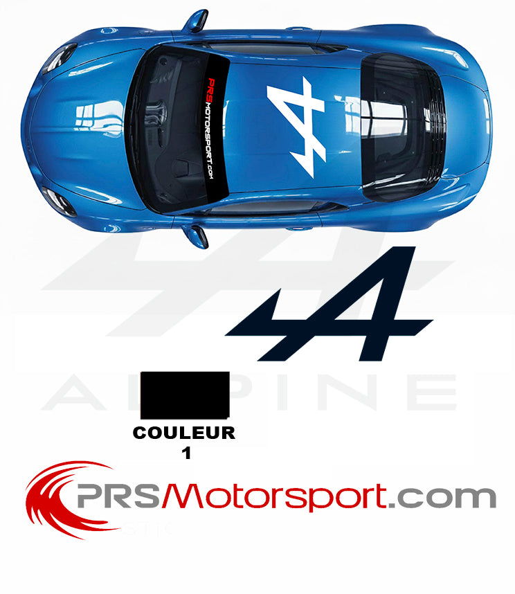Autocollant déco ALPINE stickers pour le toit.