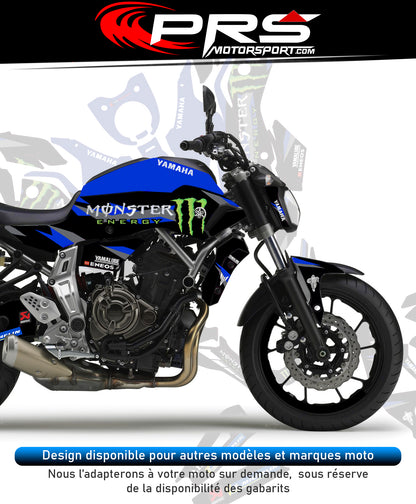 KIT Déco moto YAMAHA MOTO GP 2023 mt07 mt09 mt10 r1 r6 tracer autocollant universel.