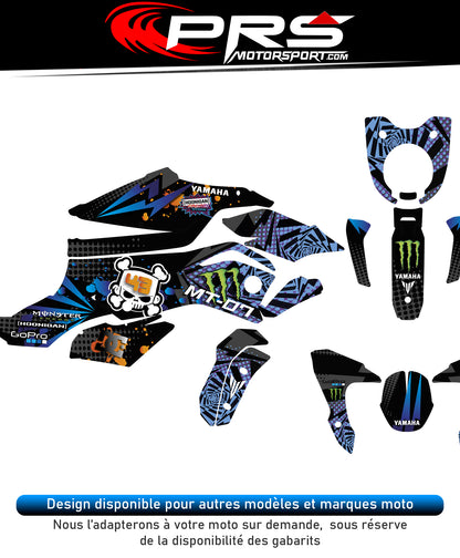 KIT déco moto Yamaha MT 07 version ken block disponible autocollant universel motorcycle.
