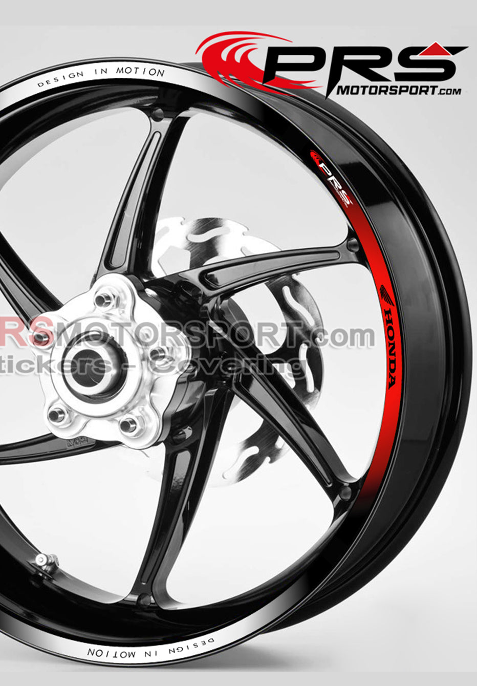 Design liseret de jante autocollant moto honda.