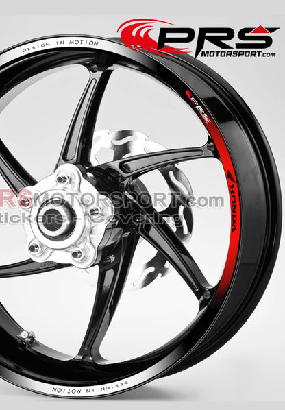 Design liseret de jante autocollant moto honda.