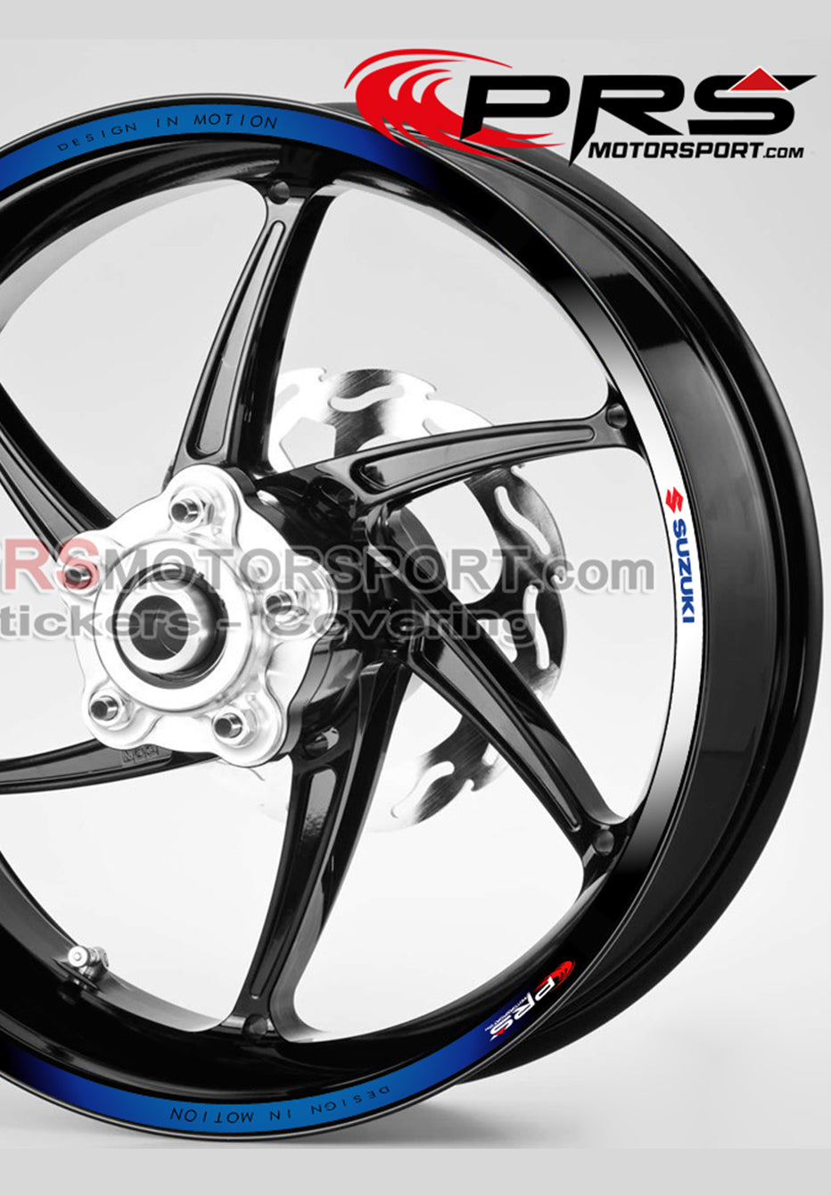 Liseret jante imprimé Suzuki déco jante moto.