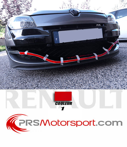 Autocollant pare choc avant pour RENAULT MEGANE RS, stickers lame avant TROPHY.