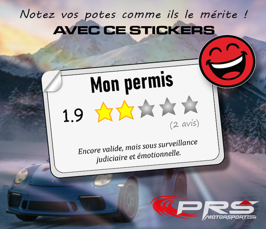 Stickers humoristique avis note étoile autocollant notez vos potes comme ils le mérite ! système de note à étoile drôle.