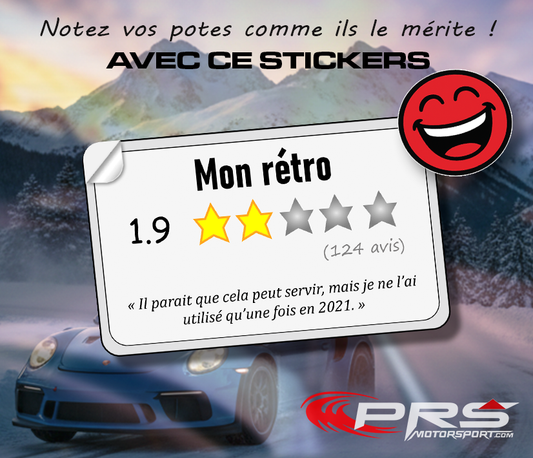 Stickers humoristique avis note étoile autocollant notez vos potes comme ils le mérite ! système de note à étoile drôle.