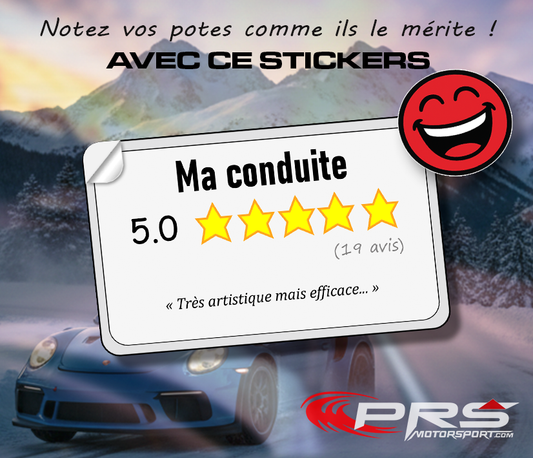 Stickers humoristique avis note étoile autocollant notez vos potes comme ils le mérite ! système de note à étoile drôle.