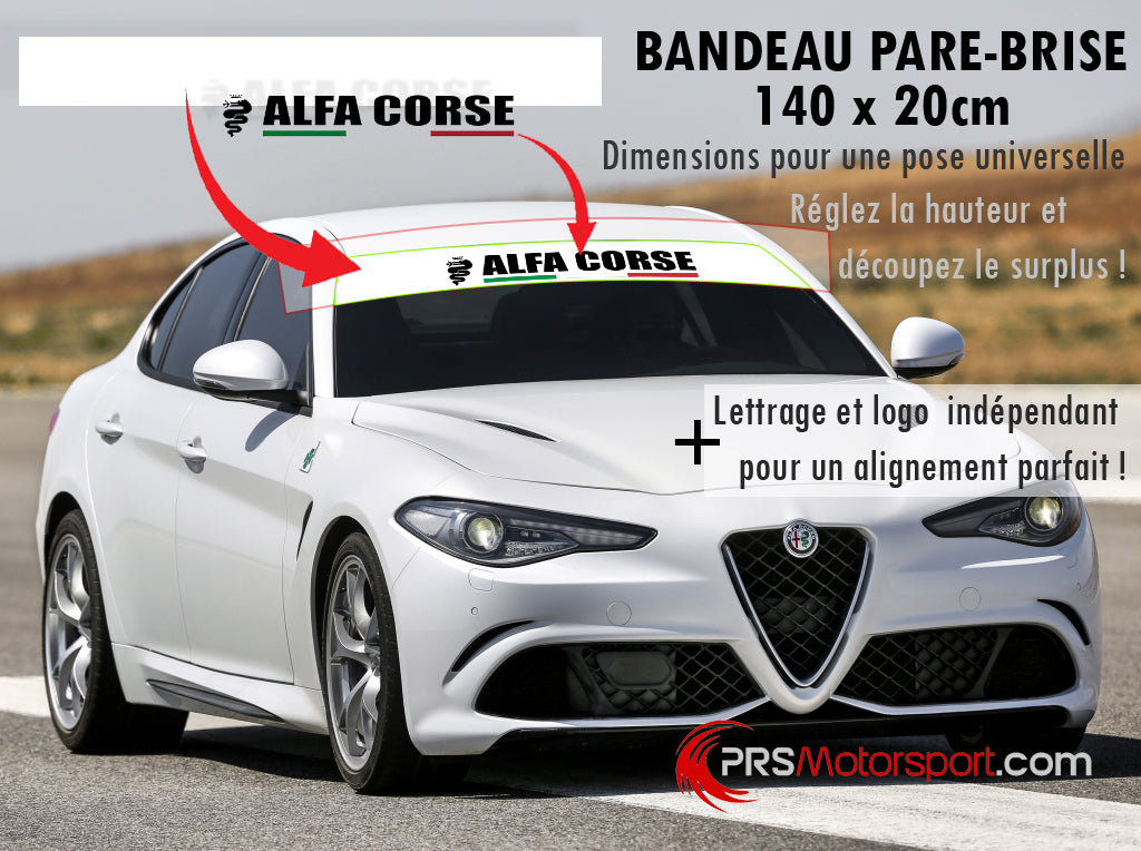 autocollant pare brise voiture stickers pare soleil Alfa romé renault peugeot Skoda Bmw Suzuki Honda Nissan Toyota Subaru et plus encore.