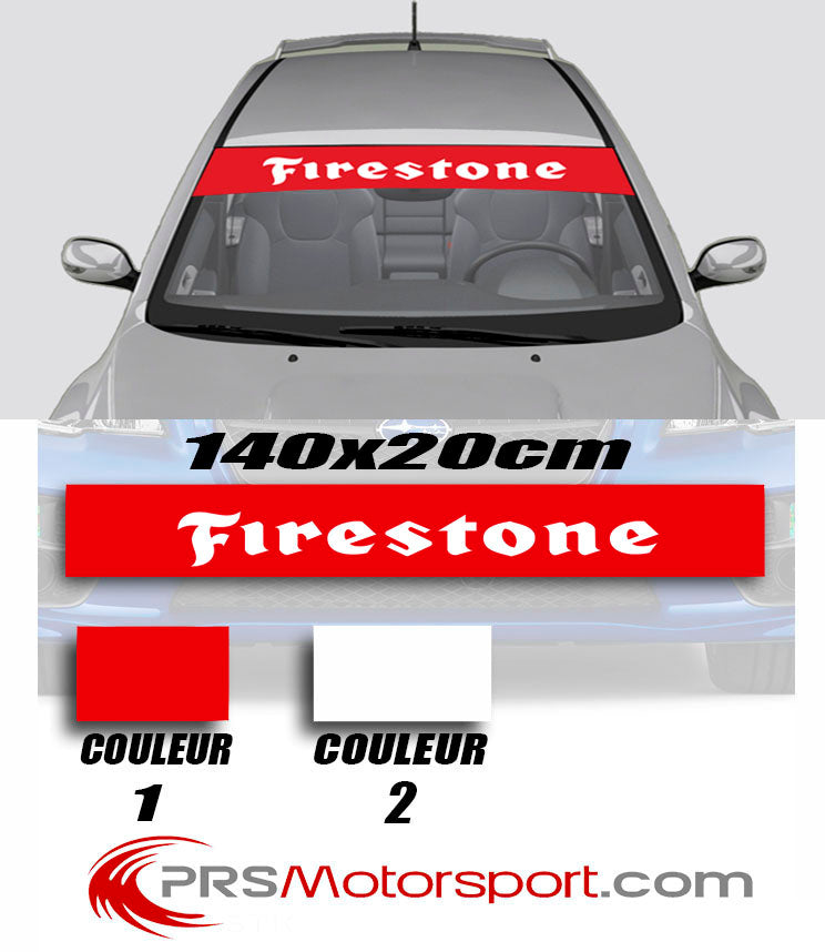 Autocollant pare-soleil pare-brise voiture stickers pare-soleil bande FIRESTONE.