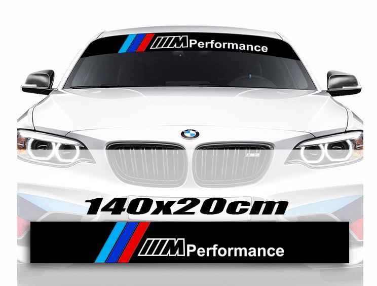 Autocollant pare-brise voiture BMW ///M Performance, stickers pare soleil.