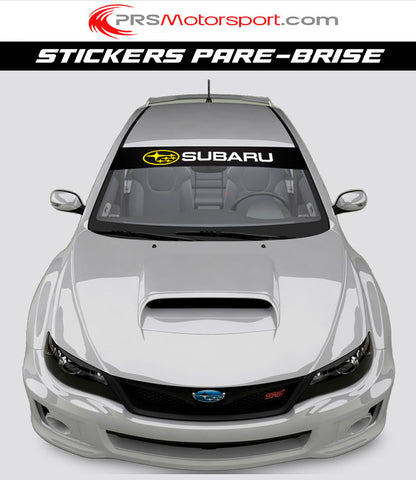Autocollant pare-brise voiture stickers pare-soleil bande Subaru.