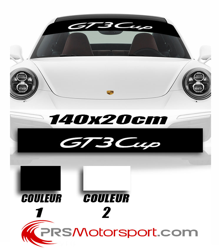 Stickers pare-brise voiture, bande pare-soleil autocollante pour porsche GT3 Cup.